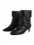 L37 HANDMADE SHOES Enkellaarsje ‘DARK SIDE BLOOM’  zwart
