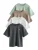 Next Shirt  antraciet / greige / mintgroen / wit
