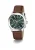 GUESS Analoog horloge ‘Palmer’  bruin / donkergroen / zilver