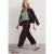 Street One Dames Basic Shirt met ronde hals in Unifarbe in Groen