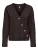 Only Onlkatia Ls Rib Button Cardi Cc Knt 15374822 Vest 5100501 Chocolate Torte Melange/dtm