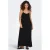 ONLY viscose maxi halterjurk – zwart