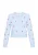MYMO Gebreid vest  lichtblauw / rood