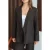 TRENDYOLMİLLA Dames Bruin Effen Lang Oversized Blazers