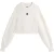 Tommy Jeans Dames Badge Raglan Lange Mouwen Sweater Top (Antiek Wit)