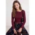 TRENDYOLMİLLA Dames Bordeaux Effen Lang Getailleerd Blouses