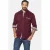 Jan Vanderstorm casual overhemd KNUTHEIM Plus Size donkerrood