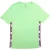 Moschino groen T-shirt met getapete zoom en logo