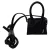 Jacquemus Le Petit Chiquito tas in zwart leer