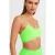 Geribbelde V-hals Crop Bralet Top