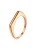 Hey Happiness Ring ‘Sleek Arc Signet’  rose-goud