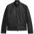 John Varvatos Racer Jacket With Flap/zip Chest Pkt Wel Black