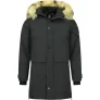 Enos Lange parka jas met bontkraag