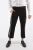 Slim Fit Cropped Broek in Zwart