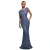 Vrouwelijke rugloze sequins jurk Goddiva Maxi