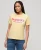Superdry Vrouwen Tonal Rainbow Core T-shirt Geel