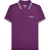Lambretta Herenpoloshirt met drie punten (Winterbloei/Wit/Navy/Cashew)