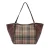 Tweedehands Kleine Haymarket Check Canvas en Leer Canterbury Tote