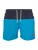 Urban Classics – Block Zwemshorts – M – Turquoise/Blauw