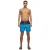 Urban Classics Heren Blok Zwemshorts (Marine / Turquoise)