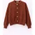 Oversized Jacquard Knopen Cardigan