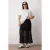 Trendyol Curve Dames Zwart Effen Maxi Grote maten Rokken