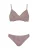 OLYMPIA Bikini  beige / wijnrood / wit