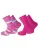 normani Sokken  lila / pink / wit