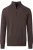 Casa Moda Half-Zip Sweater bruin, Effen