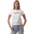 Levis Dames/Dames Patchwork T-shirt (Helder wit)