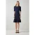LK Bennett Annmarie Knit Midi Dress Navy