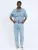 Influencer Tussenjas  blauw denim