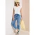 Shirt met overhangende schouders en V-hals