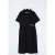 Trendyol Curve Dames Zwart Effen Midi Kort Casual Recht Grote maten Jurk