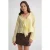 V-hals Ruffle Bloes met Koordjes