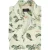 Overhemd New Zealand geel casual korte mouw print bladeren