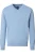 Redmond Casual Trui V-hals blauw, Effen