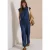 Jumpsuit met Wide Leg pijpen in denimlook