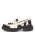 WODEN Instappers ‘Posey Animal’  crème / donkerbruin / wit