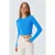 Lange Mouwen Basis Crop Brei Top