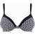 Femilet Sw Bra Tshirt Plunge Black / White