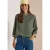 Blouse met 3/4-mouwen en contrasterende details