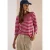 Basic Shirt met boothals en strepen