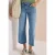 Cecil Dames Jeans met High Waist en Wide Leg pijpen in Slim Fit in Blauw