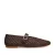 Manfield – Dames – Bruine raffia ballerina’s –