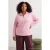 Trendyol Curve Dames Roze Effen Lang Oversized Grote maten Sweatshirts