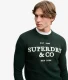 Applique Graphic Trui Green