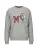 19V69 ITALIA Sweatshirt ‘Nico’  pueblo / grijs gemêleerd / donkerrood / wit