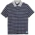 Scotch & Soda Textured Stripe Blocked Ss Polo Asphalt