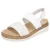 Remonte Sleehaksandaaltjes ELLE-Collection , zomerschoen, sandaal, sleehak, met vlechtbandage in metallic-look